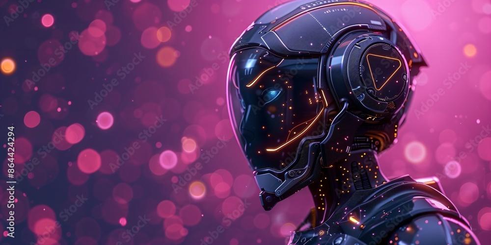 a beautiful robot AI design, artificial intelligence technology a beautiful robot AI design, artificial intelligence technology