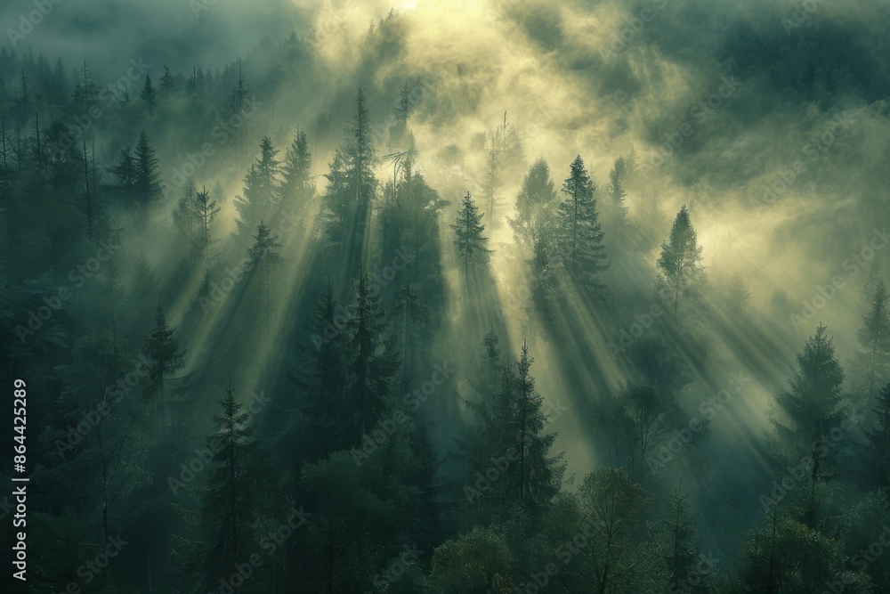 Enchanted Forest: misty forest