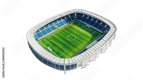 Football stadium illustration