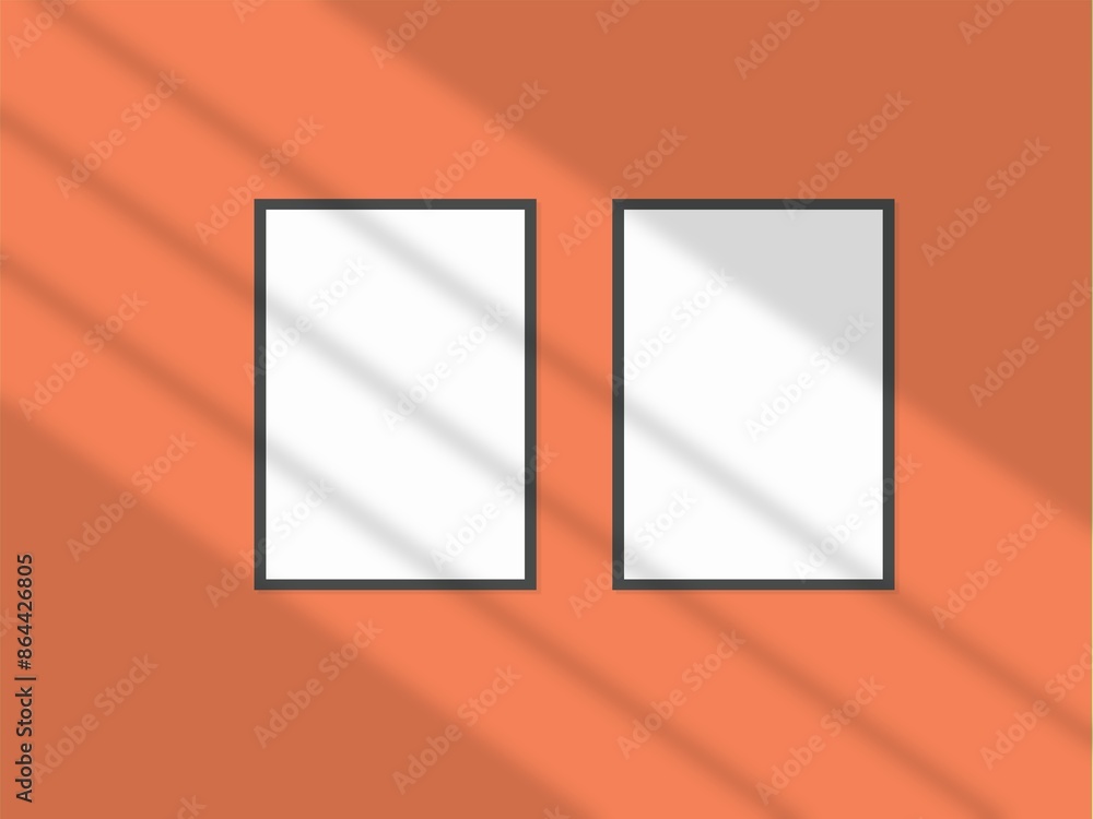 Realistic photo frame blank mockup. Realistic photo frame blank mockup.