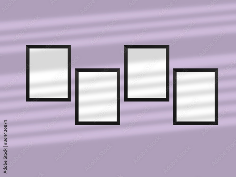 Realistic photo frame blank mockup. Realistic photo frame blank mockup.