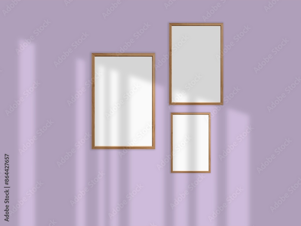 A mockup of frames with portrait orientation. A mockup of frames with portrait orientation.