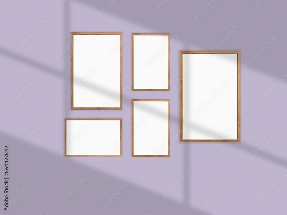 Minimalist frame mockup on background with shadow Minimalist frame mockup on background with shadow