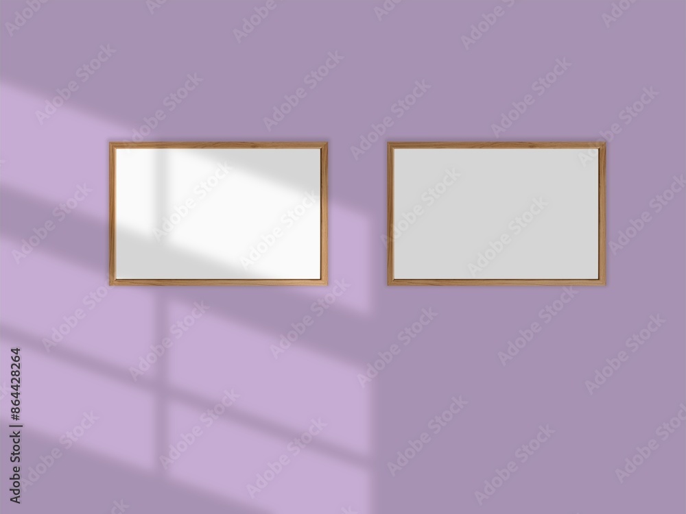 Minimalist frame mockup on background with shadow Minimalist frame mockup on background with shadow