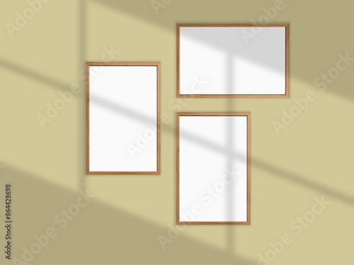 Soft frame blank mockup with color background