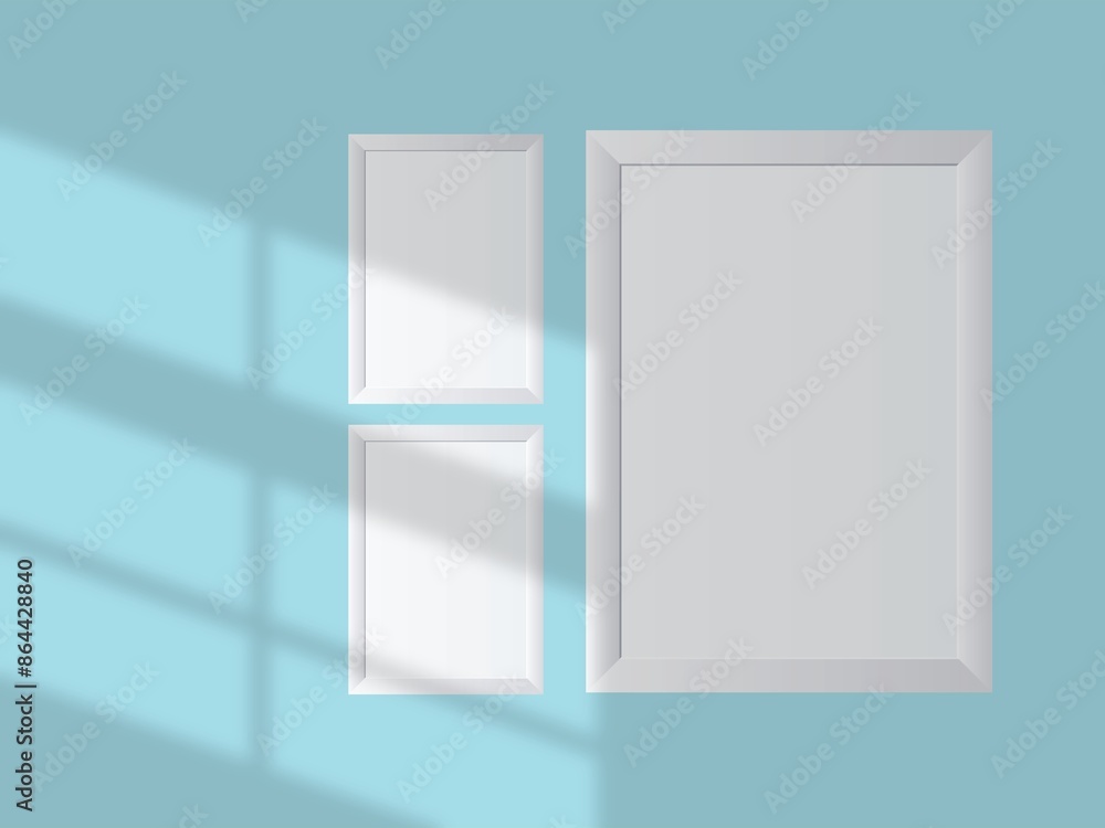 Soft frame blank mockup with color background Soft frame blank mockup with color background