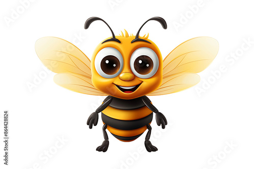 Animal bee cartoon insect Isolated on transparent background