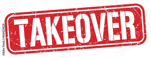 Photography TAKEOVER text written on red stamp sign.