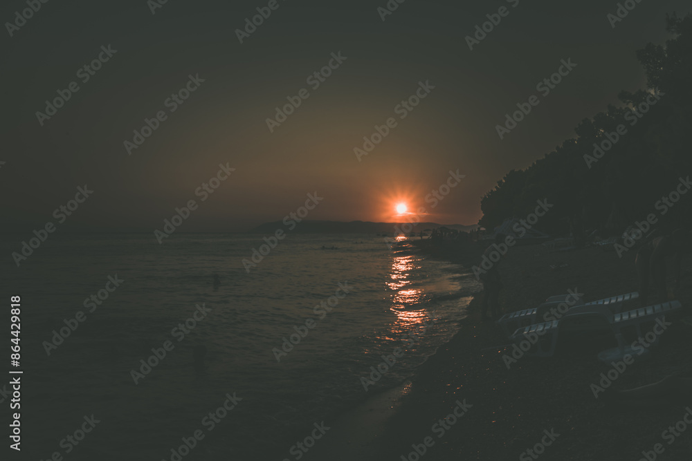 sunset by the sea sunset by the sea