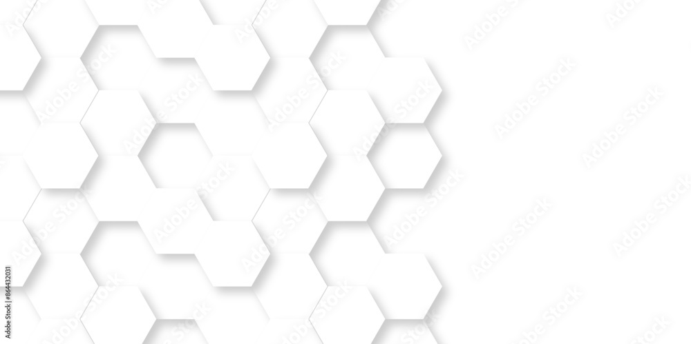 Vector White Hexagonal Background. Luxury White Pattern. Vector Illustration. 3D Futuristic abstract honeycomb mosaic white background. geometric mesh cell texture. modern futuristic wallpaper. Vector White Hexagonal Background. Luxury White Pattern. Vector Illustration. 3D Futuristic abstract honeycomb mosaic white background. geometric mesh cell texture. modern futuristic wallpaper.