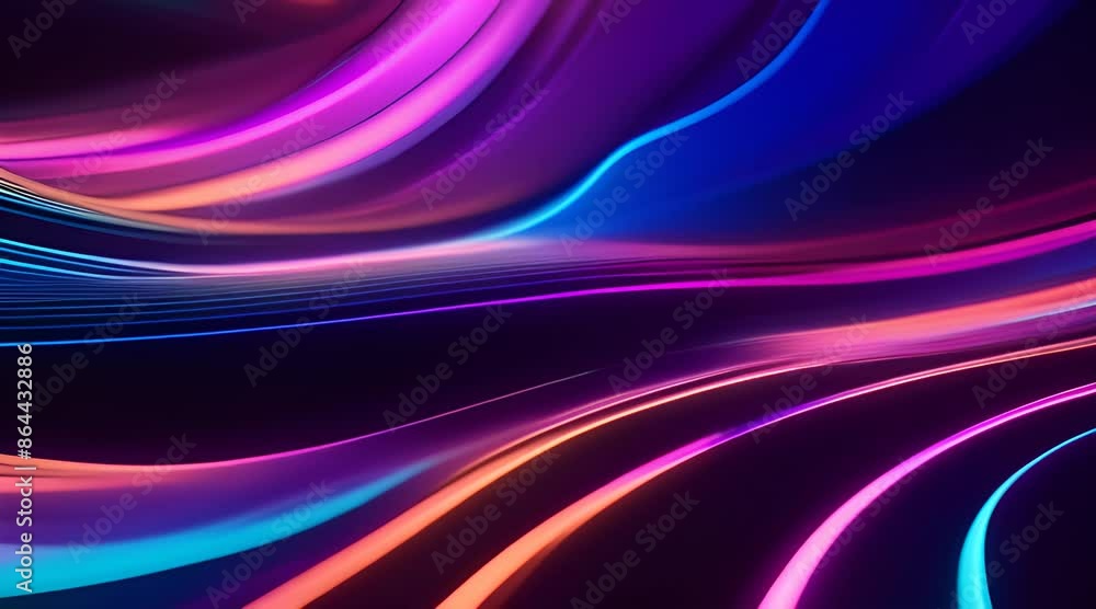 Showcasing an abstract background filled with vibrant, neon waves, this video creates a captivating and dynamic visual experience. Showcasing an abstract background filled with vibrant, neon waves, this video creates a captivating and dynamic visual experience.