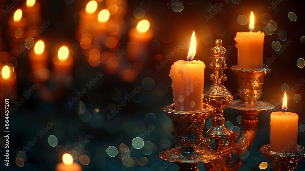 Candlelight and Bokeh. Candlelight and Bokeh.