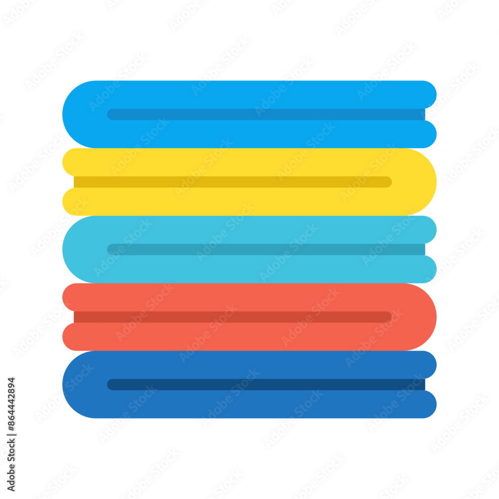 Stack of folded clothes laundry icon illustration Stack of folded clothes laundry icon illustration