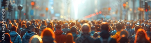World leaders debating Universal Basic Income, diverse crowd of citizens listening, urban setting, realistic image, overcast weather, depth of field bokeh effect