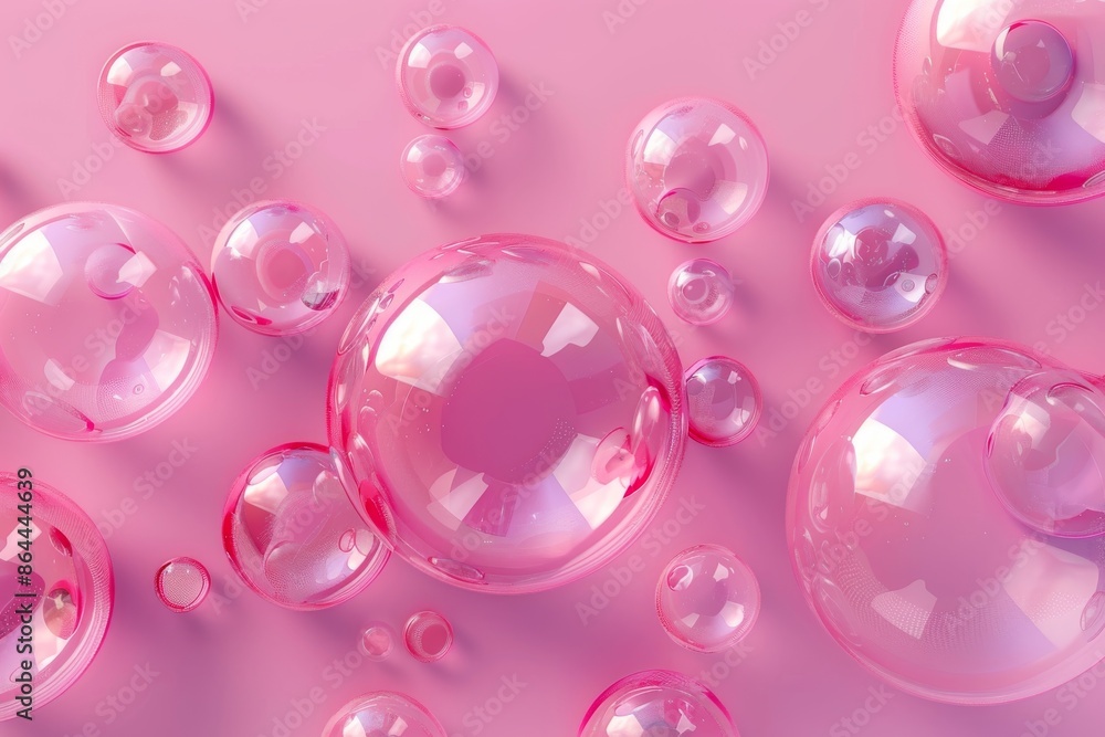 abstract light soft soft cosmetic background of pink foam soap bubbles, copy space, place for text abstract light soft soft cosmetic background of pink foam soap bubbles, copy space, place for text