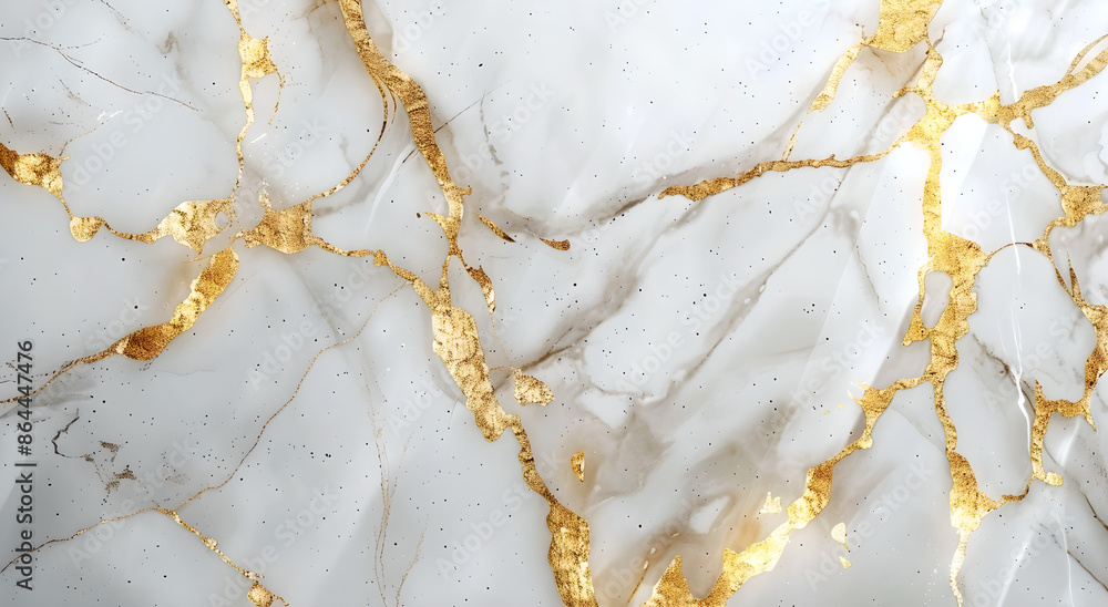 Elegant white marble texture with thin golden veins Elegant white marble texture with thin golden veins