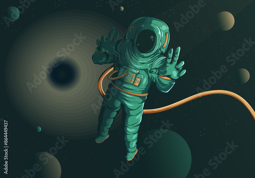 Astronaut in the void