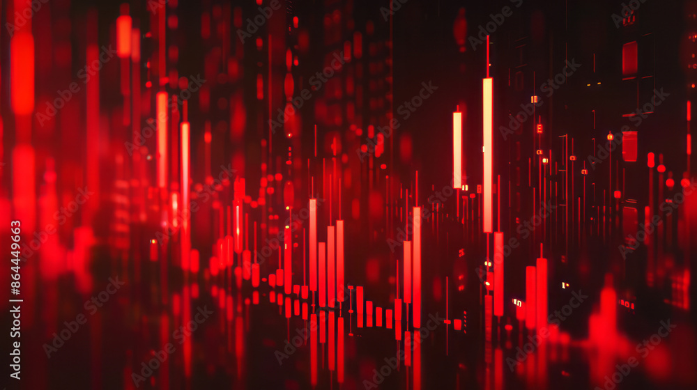 An illustration featuring a red graph or chart indicating a downward trend, symbolizing trading and stock market declines. An illustration featuring a red graph or chart indicating a downward trend, symbolizing trading and stock market declines.