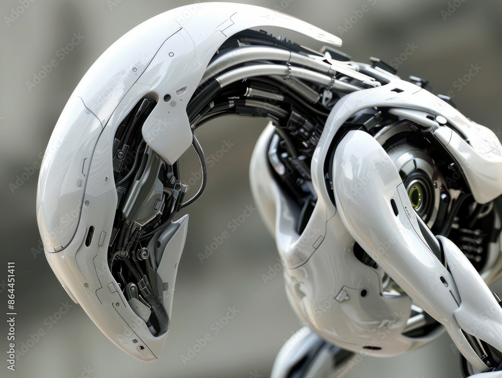 Fototapeta premium Bio inspired robotics advanced technology innovative nature mimicking machines biomimetic