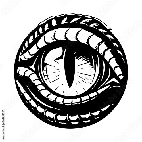 Alligator Eye Vector Logo