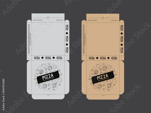 Pizza Box Design, Pizza Packaging Design, Pizza Box Design Template, Ready For Print.