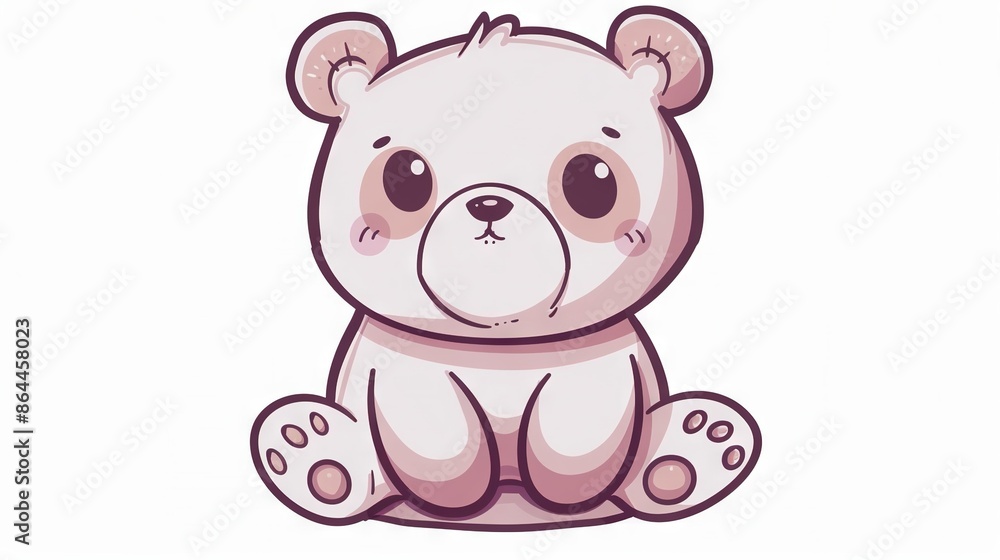 A bear, sitting sadly with a solemn expression on its face A bear, sitting sadly with a solemn expression on its face