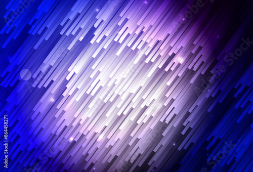 Dark Pink, Blue vector background with stright stripes.