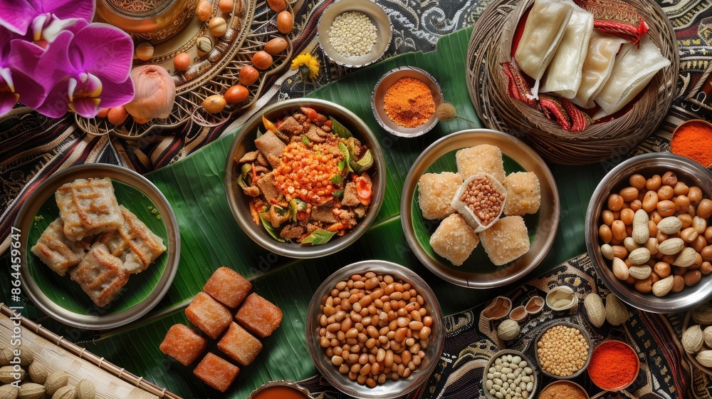 Celebrating Eid al Fitr with peanut cakes or kue kacang Celebrating Eid al Fitr with peanut cakes or kue kacang