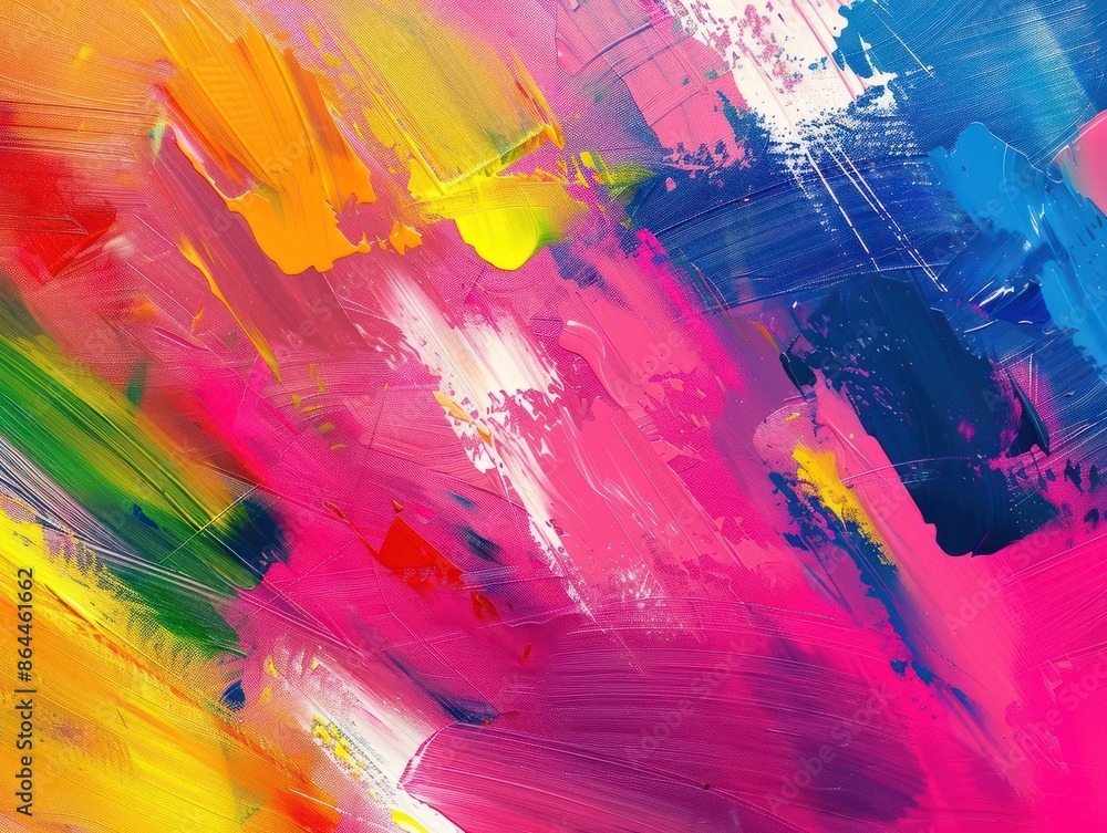 Digital artwork brush strokes oil painting on vibrant color background. AI generated image Digital artwork brush strokes oil painting on vibrant color background. AI generated image