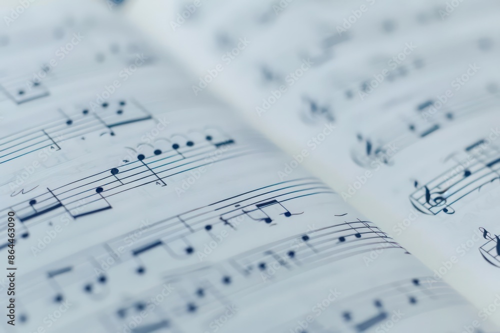 A detailed shot of the StarSpangled Banner sheet music, perfect for a banner with copy space A detailed shot of the StarSpangled Banner sheet music, perfect for a banner with copy space