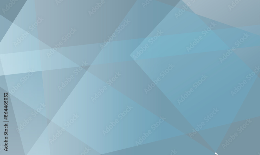 Fototapeta premium Abstract triangle blue background modern design with layer of textured color transparent material in triangle shapes in random geometric pattern.