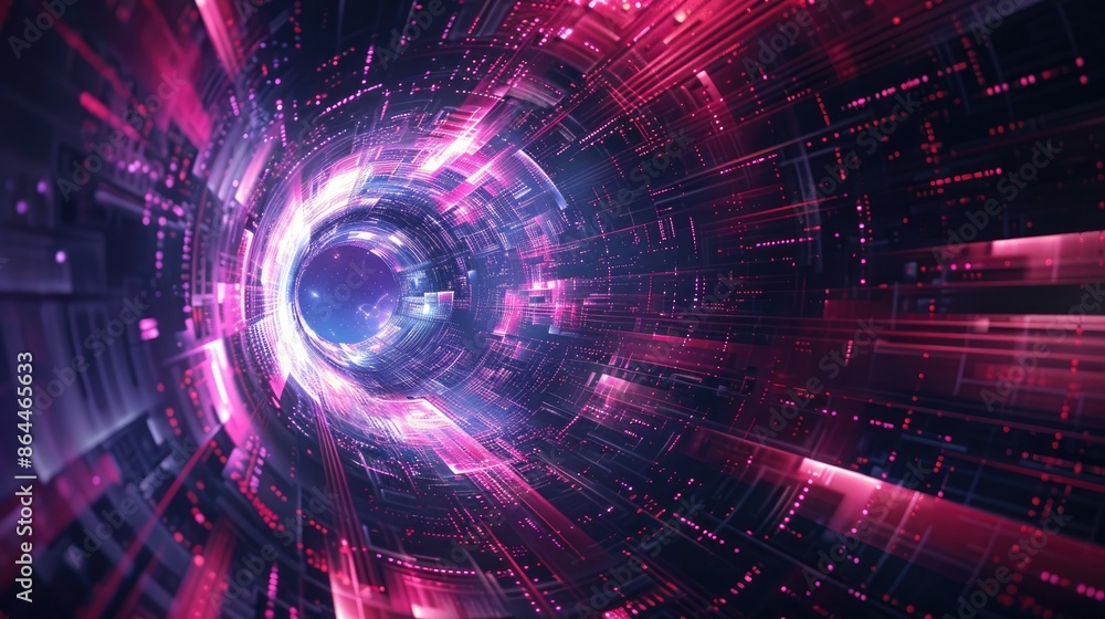 Obraz premium Abstract Cyber Space Background