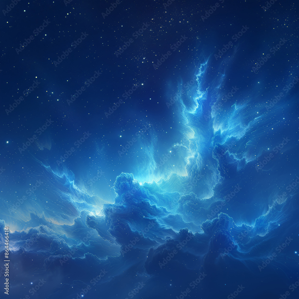 Starry sky over clouds Starry sky over clouds