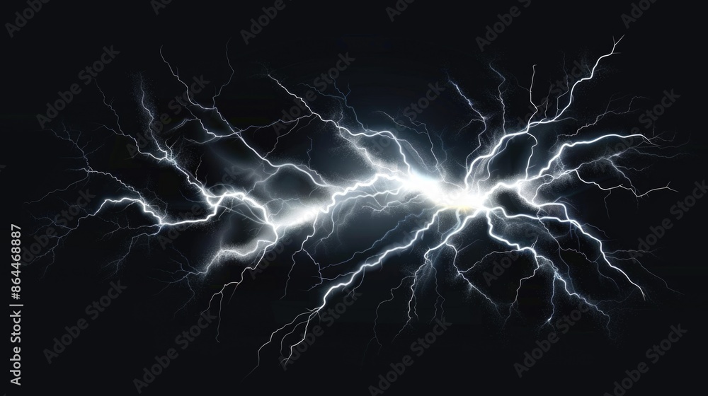 A close-up shot of lightning illuminating a dark background, ideal for use in news or weather-related content A close-up shot of lightning illuminating a dark background, ideal for use in news or weather-related content