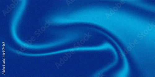 Blue gradient wave mesh background. Smooth shiny satin texture, deep blue wave color flow abstract ink painting background, blue liquid background. Blue silk wavy background