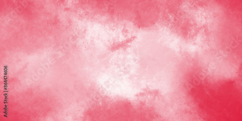 Soft Pink watercolor texture on white background, design soft Pink, pastel watercolor background. Grunge and textured banner with free copy space. Ink splash, reddish shadows. Fantasy light red, pink.