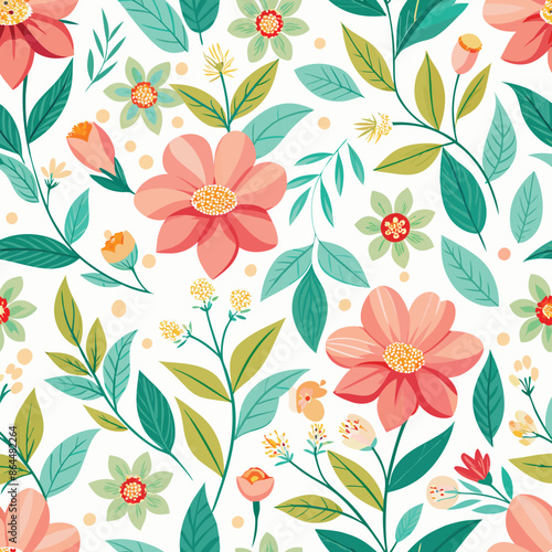 seamless floral vector