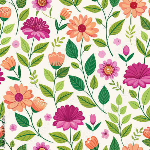 seamless floral vector