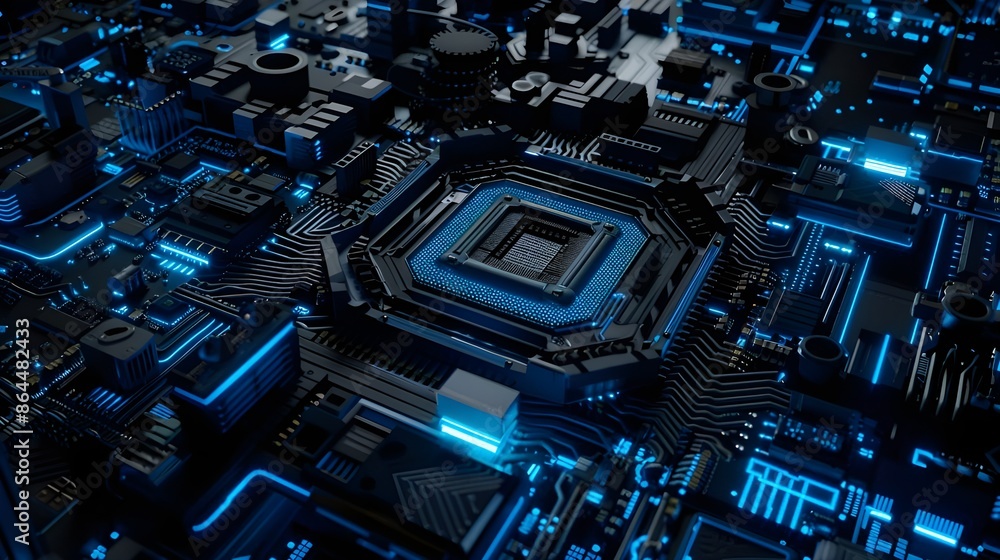 Advanced computing technology background, futuristic circuit board technology background, Advanced Security Advanced computing technology background, futuristic circuit board technology background, Advanced Security