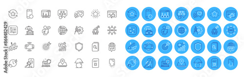 Dao, Search files and Kpi line icons pack. Smartphone recovery, Cogwheel dividers, Recovery phone web icon. Filter, Seo marketing, Star pictogram. Shield, Vip internet, Loyalty points. Vector