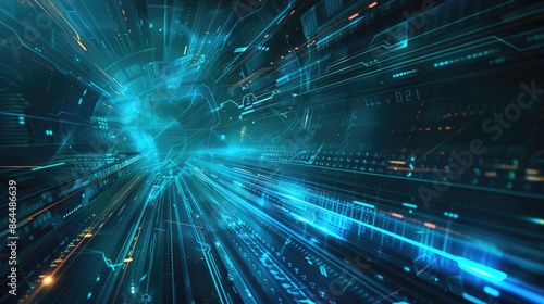 Wallpaper Mural abstract technology communication concept vector background Torontodigital.ca