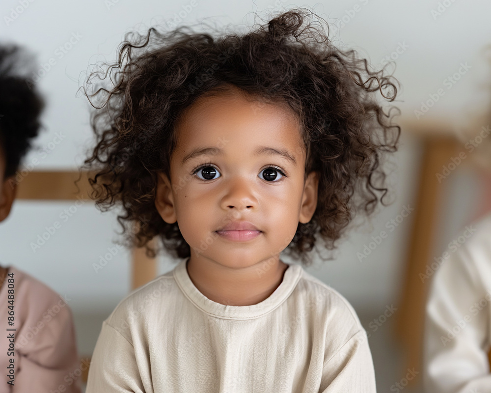 Naklejka premium Diverse Toddlers at Day School