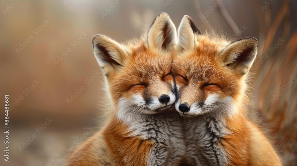 Fototapeta premium close-up of a fox. Selective focus