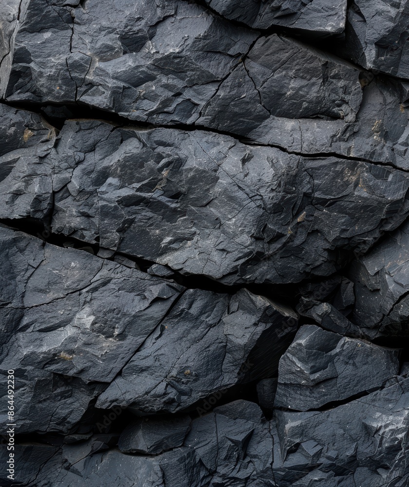 Textured black slate rock background Textured black slate rock background