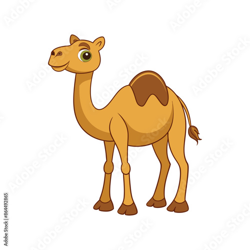 Cartoon camel vector isolated