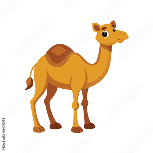 Cartoon camel vector isolated