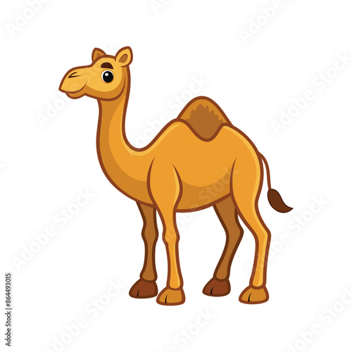 Cartoon camel vector isolated