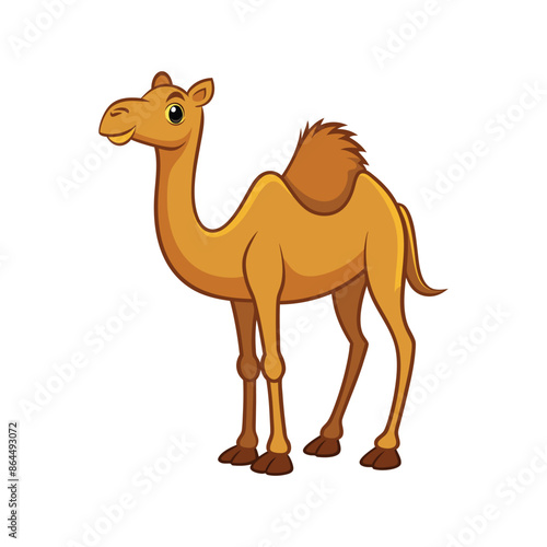 Cartoon camel vector isolated