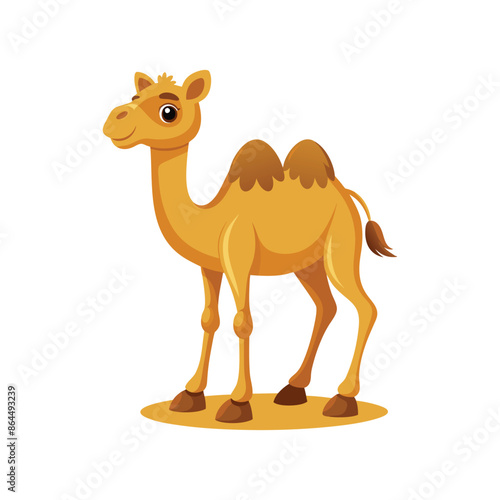 Cartoon camel vector isolated