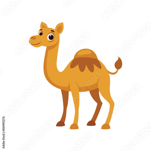 Cartoon camel vector isolated